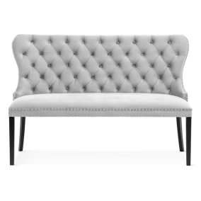 Madame Chesterfield Kárpitozott Pad 160cm Szürke