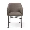 Malaga Görgős Kárpitozott Fotel Szürke