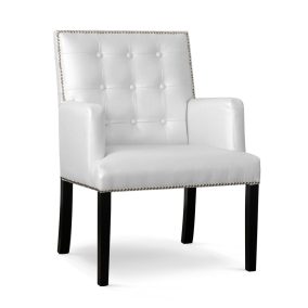 Marcelo Elegance Kárpitozott Fotel Fehér HR Hab Wenge