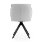 Maksima Forgó Fotel Kárpitozott Szürke Fekete Lábbal
