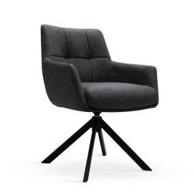 MIRAGE Forgó Fotel Antracit Kárpitozott