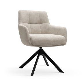 MIRAGE Forgó Fotel Bézs Kárpitozott Karfás