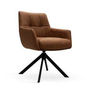 MIRAGE Forgó Fotel Tevebarna Kárpittal Fekete Lábbal