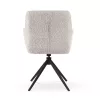 Monica Forgó Textúrált Kárpitozott Szék Bézs Fekete Lábakkal
