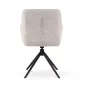   Monica Forgó Textúrált Kárpitozott Szék Bézs Fekete Lábakkal