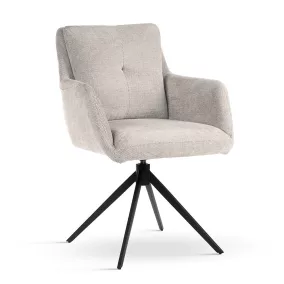 Monica Forgó Kárpitozott Szék Bézs Fekete Lábbal