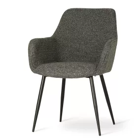 NANO Forgó Kárpitozott Szék Szürke Fekete Lábakkal