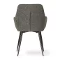 NANO Forgó Kárpitozott Szék Szürke Fekete Lábakkal