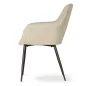 NANO Forgó Kárpitozott Szék Bézs Fekete Lábakkal