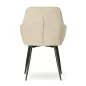 NANO Forgó Kárpitozott Szék Bézs Fekete Lábakkal