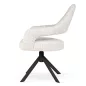   Padwa Supreme Forgó Fotel Kárpitozott Fehér Textil Fekete Lábbal