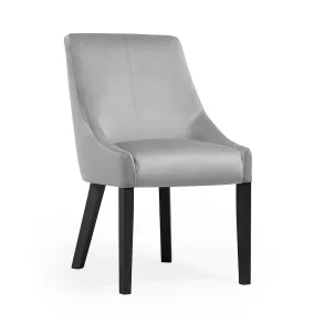 Pawel Kárpitozott Étkezőszék Szürke Bársony