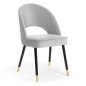 Ponte Plus Kárpitozott Szék Bársony Szürke