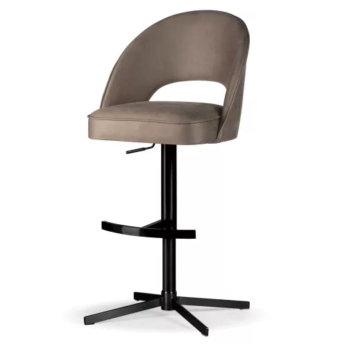 Ponte Supreme Cross Forgó Bárszék Taupe Kárpitozással