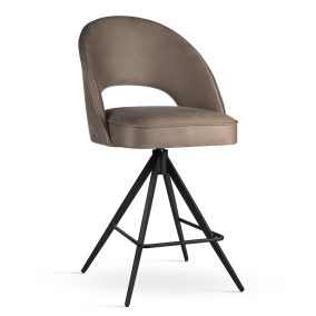 Ponte Supreme Twist Forgó Bárszék Kárpitozott Barna 60cm