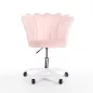 Princessa Kagylóhéj Forgószék Rózsaszín Fehér Vázzal