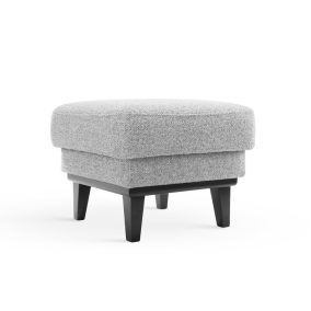 ROSCO Szövet Puff Wenge Lábakkal Szürke