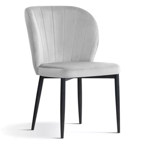 Shelly Kagyló Kárpitozott Szék Szürke Fekete-Arany