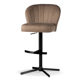 Shelly Supreme Cross Forgó Bárszék Taupe Bársony