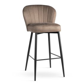 Shelly Supreme Bárszék 70cm Kárpitozott Bézs Arany