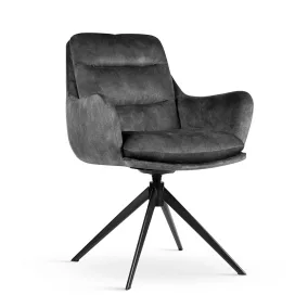 SOLUNA Forgó Kárpitozott Szék Szürke