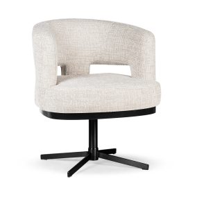 Tilburg Forgó Fotel Textil Fehér