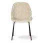 TREND Bézs Kárpitozott Szék Fekete Lábakkal