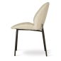TREND Bézs Kárpitozott Szék Fekete Lábakkal