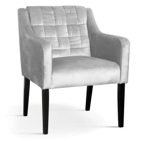 Trevor Kárpitozott Fotel Bársony Szürke