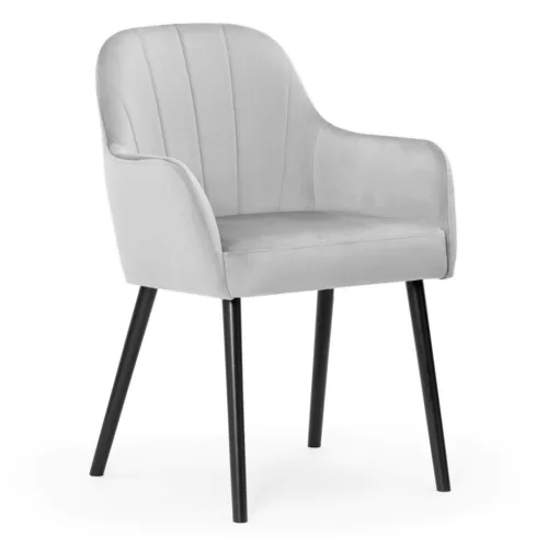 Tulip Plus Kárpitozott Karfás Szék Szürke