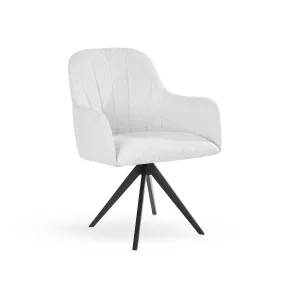 Tulip Twist Forgó Fotel Kárpitozott Fehér
