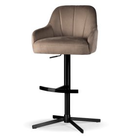 Tulip Supreme Cross Forgó Bárszék Taupe Bársony