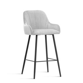 Tulip M Kárpitozott Bárszék Szürke Fém 60cm