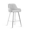 Tulip M Kárpitozott Bárszék Szürke Fém 60cm