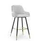 Tulip M Kárpitozott Bárszék Szürke Fém 60cm