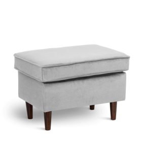 VAKO Lábtartó Szürke Szövet Wenge Lábakkal