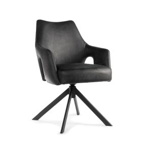 VESPER Forgó Kárpitozott Szék Antracit Fekete