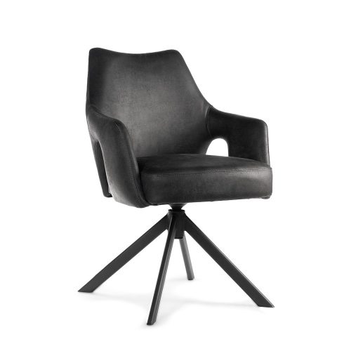 VESPER Forgó Kárpitozott Szék Antracit Fekete