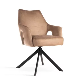 VESPER Forgó Kárpitozott Szék Cappuccino Fekete