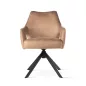 VESPER Forgó Kárpitozott Szék Cappuccino Fekete