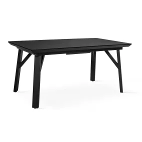   VICTUS Kihúzható MDF Étkezőasztal Fekete Márvány 160/200