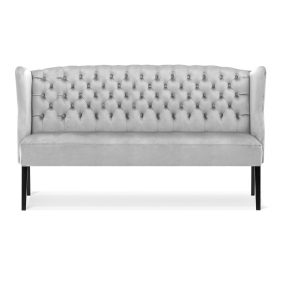 Weronica Chesterfield Kárpitozott Pad Szürke