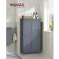   VASAGLE BBC552G01 Fürdőszobai Tároló Szekrény MDF palaszürke 4 ajtós