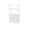 VASAGLE Többfunkciós Magas Szekrény Fiókkal és Polcokkal Fehér