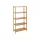 SONGMICS BCB35Y Polcrendszer Bambusz 5 Állítható Polccal Természetes 60 x 26 x 130 cm