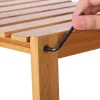 SONGMICS BCB35Y Polcrendszer Bambusz 5 Állítható Polccal Természetes 60 x 26 x 130 cm
