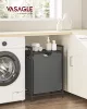 VASAGLE Kompakt Szennyestartó Polccal 65L Fekete-Szürke