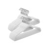SONGMICS Bársony Vállfa Szett Csúszásmentes 50 db Fehér