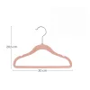 SONGMICS Gyermek Bársony Vállfa Szett Rózsaarany Akasztóval Rózsaszín 50 db
