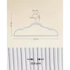 SONGMICS Bársony Vállfa Szett 30 db Csúszásmentes Fehér Ruhakabát Akasztó